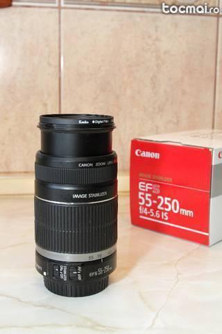 Obiectiv foto Canon EF- S 55- 250 mm f 4- 5, 6 IS