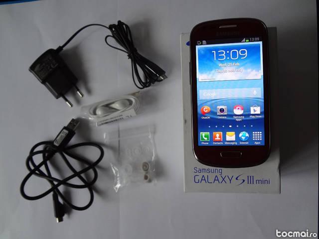 Samsung S3, Mini, Rosu ( I8190 Garnet Red ‎)