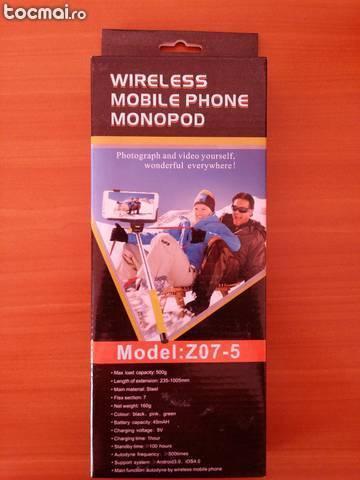 Selfie stick Monopod cu declansator Wireless
