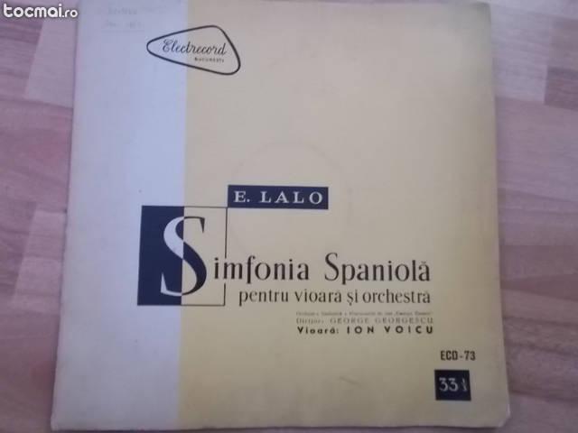 Vinil - Simfonia spaniola pentru vioara si orchestra