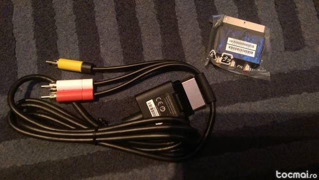 Cablu Composite AV pentru Xbox 360+adaptor
