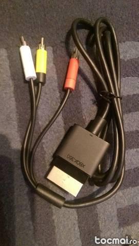Cablu Composite AV pentru Xbox 360+adaptor