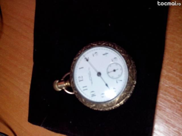 ceas de buzunar mecanic Walthman Watch co