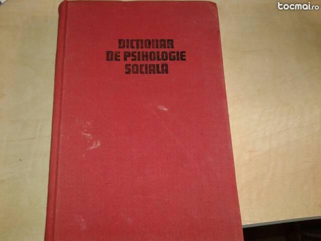 Dictionar psihologie sociala