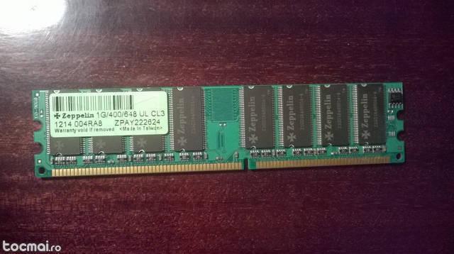 Memorie RAM Zeppelin 1GB DDR 400Mhz / 648 UL