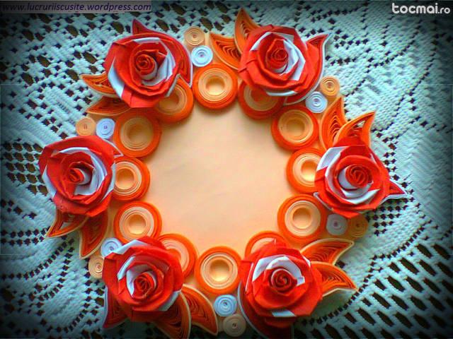 Suport lumanari quilling 2