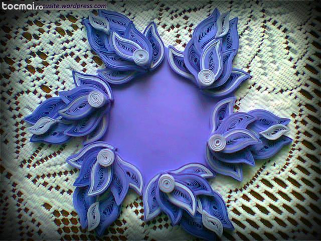 Suport lumanari quilling 3