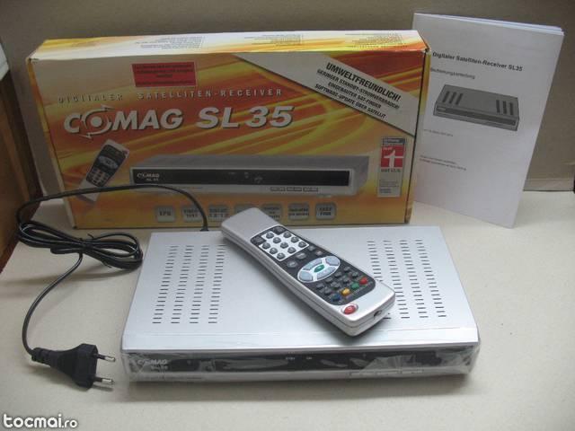 Comag sl35 receiver satelit, digital- nou- fara card