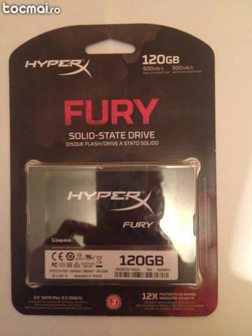 Hard disk kingston ssd hyperx fury 120gb, sata3 - sigilat