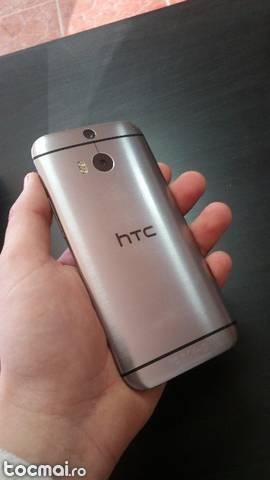 HTC One M8 gun metal grey nota 9, 5/ 10 full accesorizat