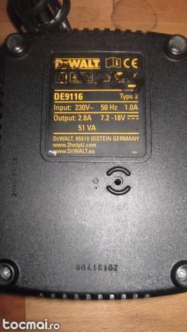 Incarcator Dewalt DE9116 incarca de la 7, 2 la 18V