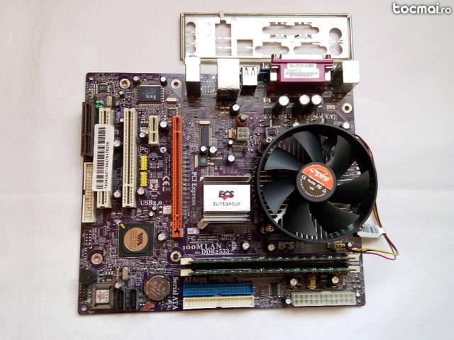 Kit Placa De Baza ECS pe 775+Procesor+2GB DDR2