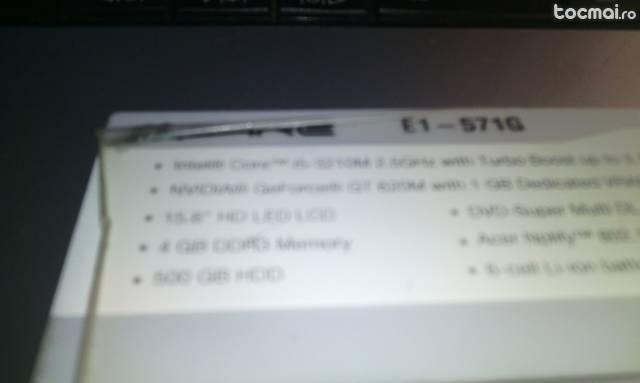 Laptop Acer Aspire E1- 571G
