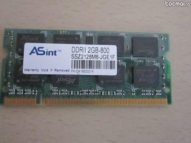 Memorie Laptop 2Gb DDR2 Hynix 2Rx8 PC2- 5300S- 555- 12