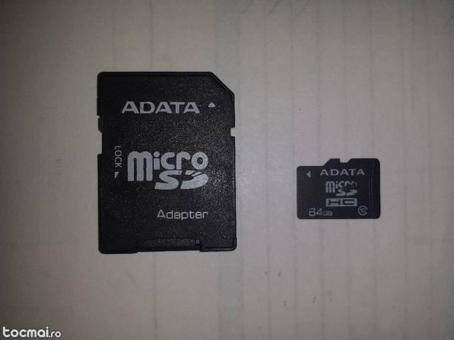 micro sd card 64 GB 80 ron.