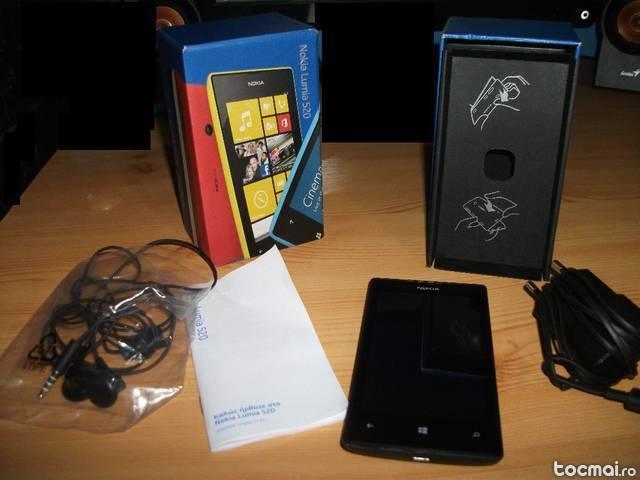 Nokia Lumia 520, Vodafone, Complet accesorizat.