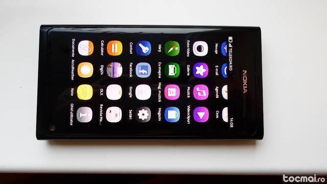 Nokia N9 black 16 GB + husa flip