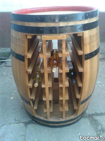 Suport sticle de vin / minibar lemn