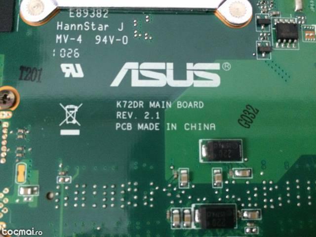 Placa de baza Laptop Asus K72DR rev 2. 1 - defecta