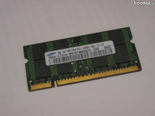 Ram laptop 2gb sumsung pc2- 5300s 667mhz