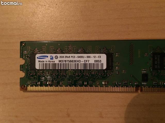 Ram PC DDR2 Samsung 2Gb M378T5663EH3- GF7 6400U 800MHz