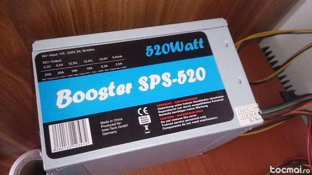 Sursa 500/ 520 w Booster ATX Sata 24 pini