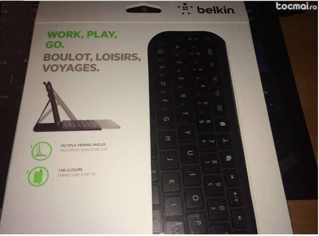 Tastatura bluetooth si husa Belkin - IPad