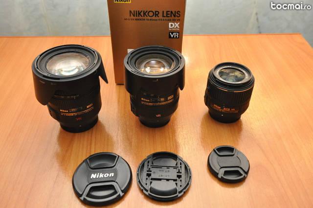 3 obiective Nikon