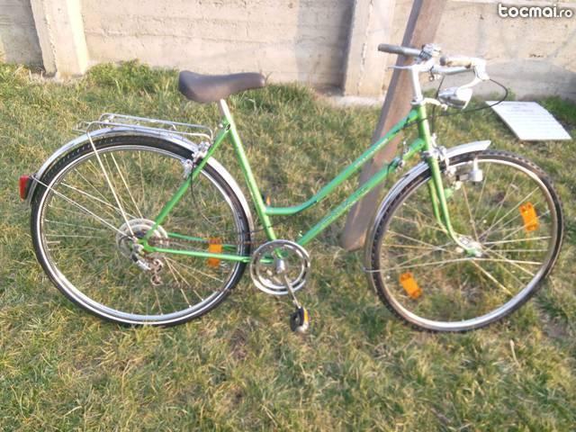 bicicleta de dama verde