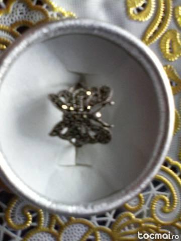 Inel din argint cu marcasite model superb