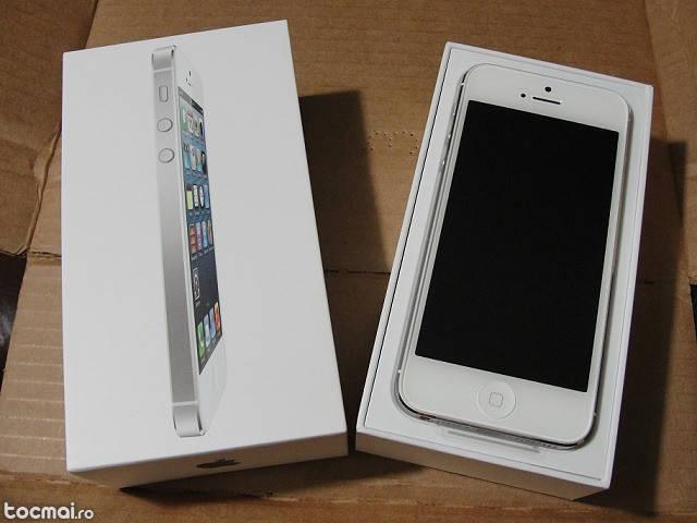Iphone 5 alb- 16gb Neverlocked- aproape nou