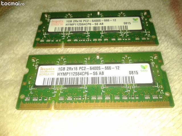 Kit memorii laptop Hynix 2GB DDR2 (2x1GB)
