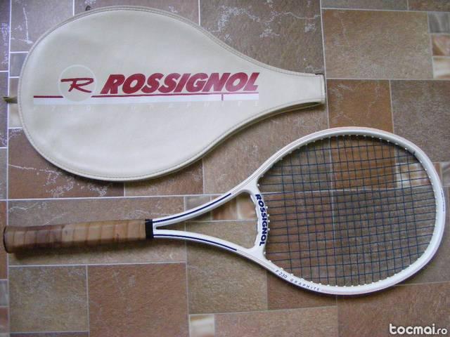 (Mats Wilander) Racheta tenis Rara- Rossignol f 230 Graphite