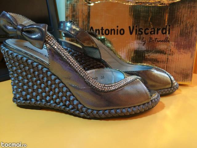 Sandale Antonio Viscardi, argintii