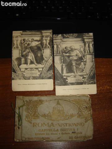 18 carti postale necirculate vatican - capela sixtina