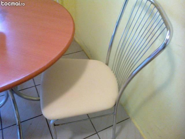 Masa rotunda + 2 scaune