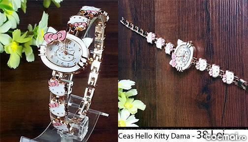 Ceas bratara dama Hello Kitty