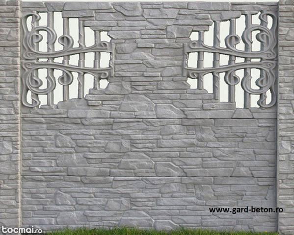 Gard din placi de beton vibropresat model o6