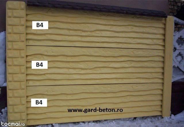 Gard imprejmuire din beton model b3, b4, b5, b6, b7