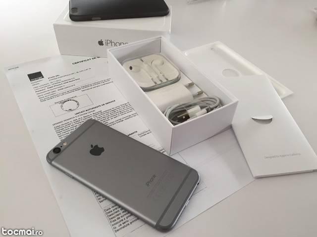 Iphone 6 negru grey 16 gb orange ro pachet complet garantie