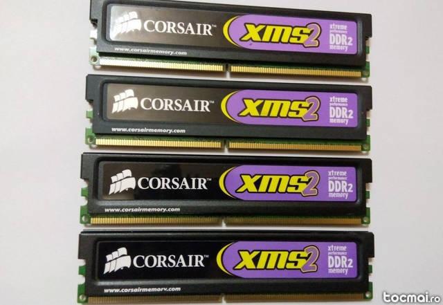 Kit 4GB DDR2, 1GB x4, Corsair XMS2 Xtreme Radiator, 800Mhz