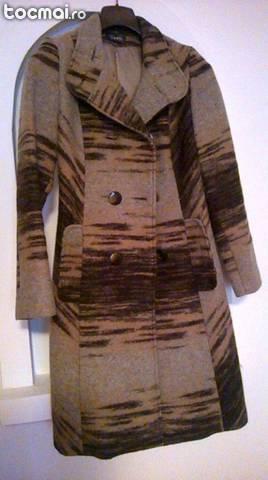 Palton lana toamna - iarna, nou, marimea 36, nuanta maro