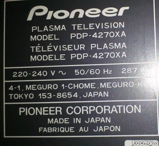Plasma Pioneer japoneza Pioneer cu telecomanda.