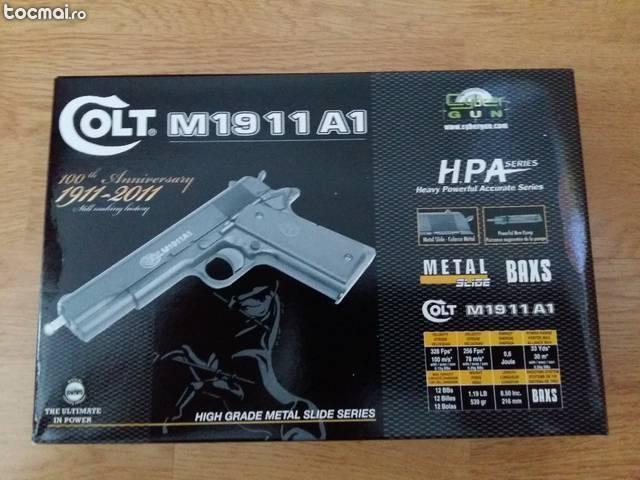 Pistol airsoft Colt 1911 metal slide( spring )