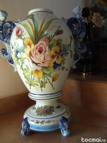 vaza Capodimonte cu nimfe 50 cm