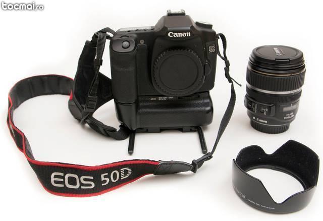 Canon 50D body + Grip + Declansator + Ob. 17- 85 IS USM.