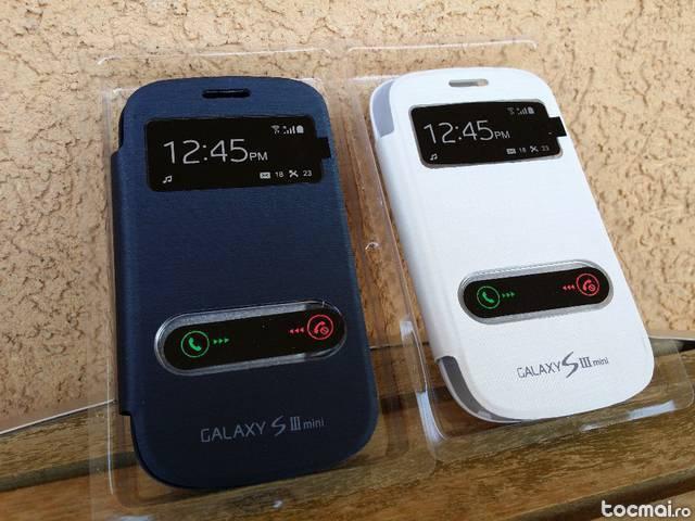 Carcasa/ Husa Flip[s- view]Samsung Galaxy S3 mini noua%