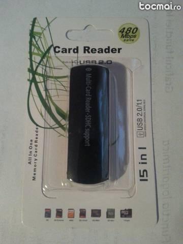 Cititor carduri NOU microSD All in one USB 2. 0.