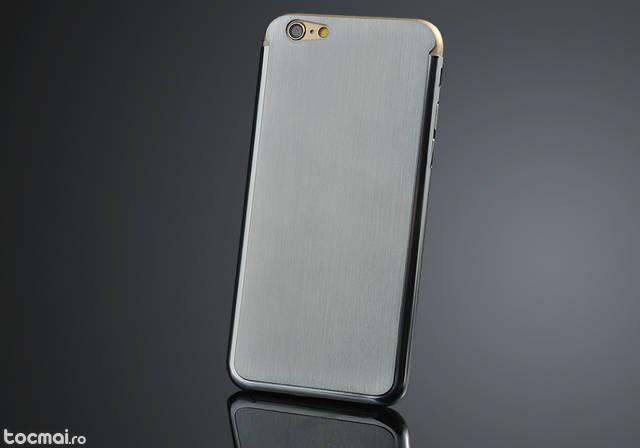 Husa/ toc aluminiu finisat iphone 6, doar 0. 3mm grosime, silver