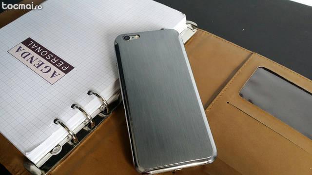 Husa/ toc aluminiu finisat iphone 6, doar 0. 3mm grosime, silver